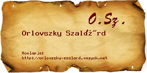 Orlovszky Szalárd névjegykártya
